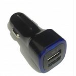 Carregador Veicular Premium Dual USB c/ LED Kimaster