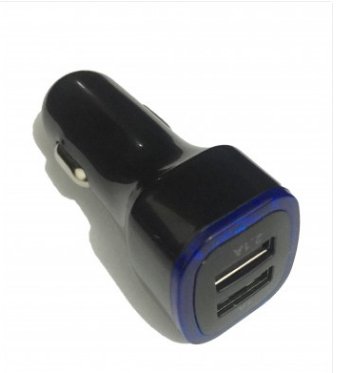 Carregador Veicular Premium Dual USB c/ LED Kimaster